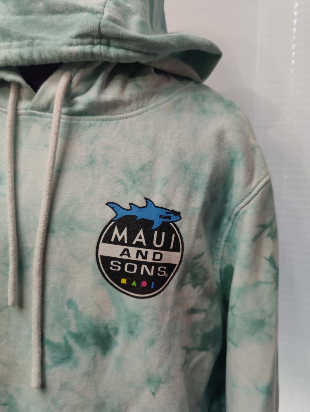 Maui and Sons Mint Tie-Dye Hoodie